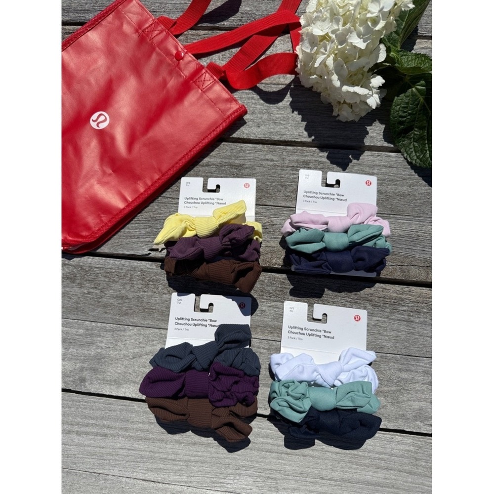 Lululemon Bow Scrunchie Bundle 💕 12 Scrunchies NWT (4 Packs) HUGE VALUE